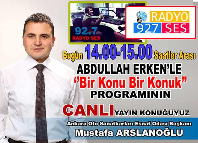 92.7 radyo ses canlı yayın konuğuyuz