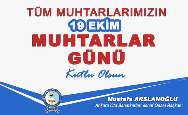 19 ekim muhtarlar günü